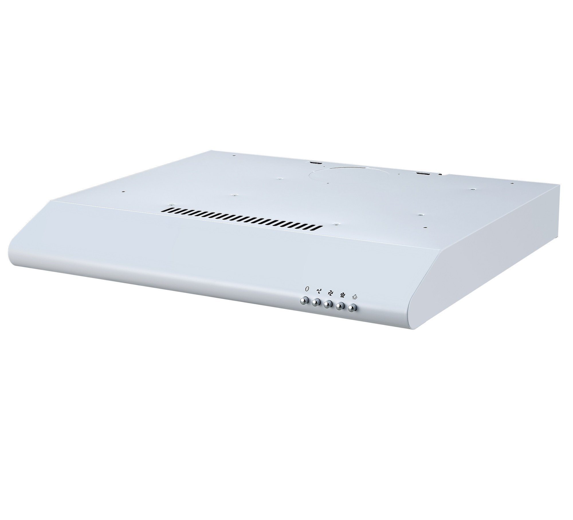 Cookology VISOR600WH 60cm Visor Cooker Hood Kitchen Extractor Fan, Under Cabinet with LED Light, 3 Speed Settings, 600mm Vented Range Hood - in White - 4