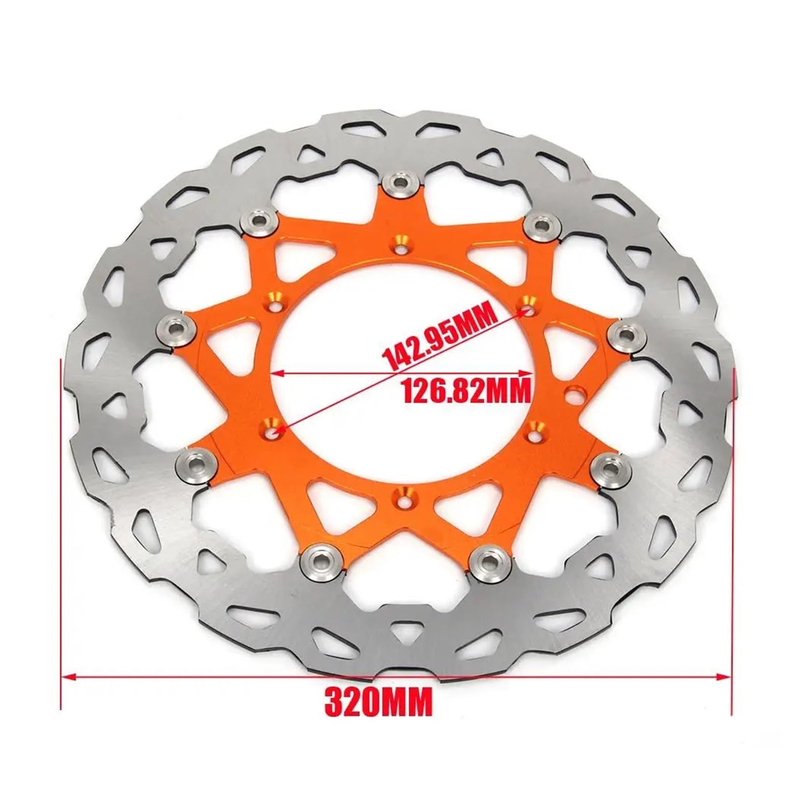 Amazon | オートバイ 320MM フロントフローティングブレーキディスク