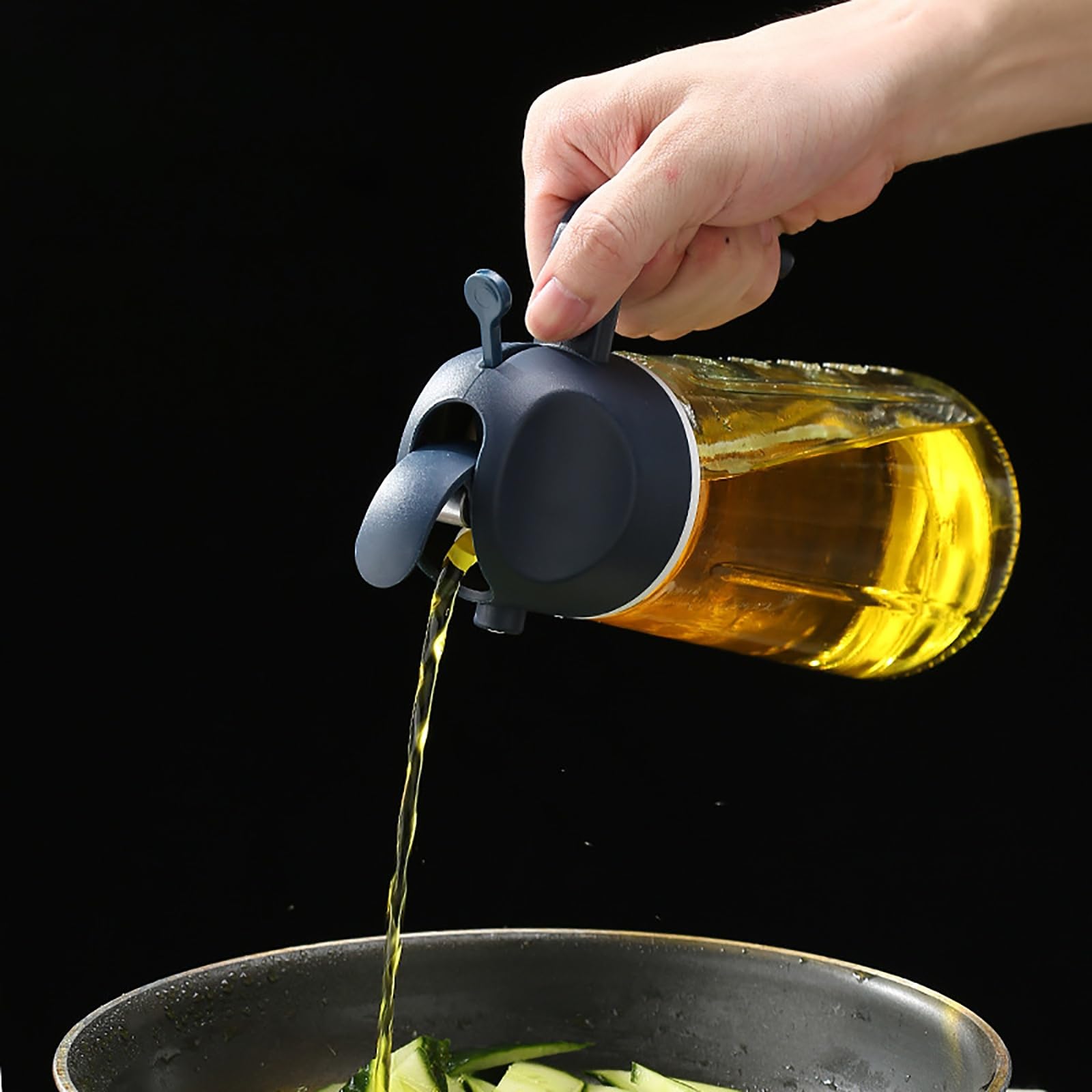 Pulverizadores de Aceite Botella de spray aceite vidrio for el hogar para Accesorios de Cocina