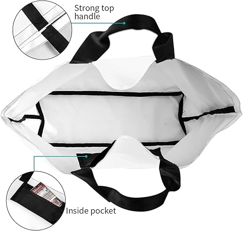 Miniatura 5 de kvtiwee Bolso de mano personalizado con diseño de tu propio textofotoLogo impreso, bolso de hombro personalizado de gran capacidad para hombres y