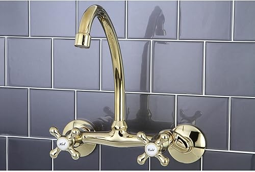 Miniatura 6 de Kingston Brass KS214PB Kingston Grifo de cocina, 6-58"