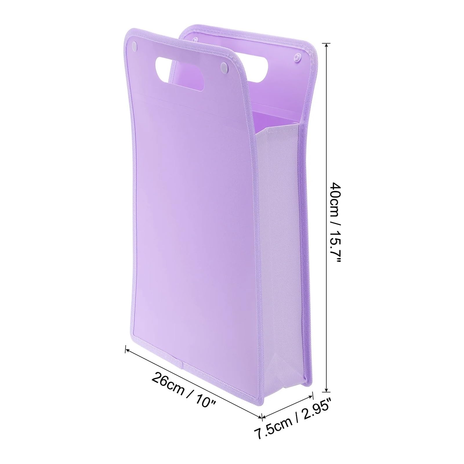 Carpeta de archivos expandible de 1/2 pieza, tamaño A4, organizador de archivos de acordeón de plástico con botón a presión for aula, oficina, negocio, hogar y almacenamiento.(Yellow 2Pcs)