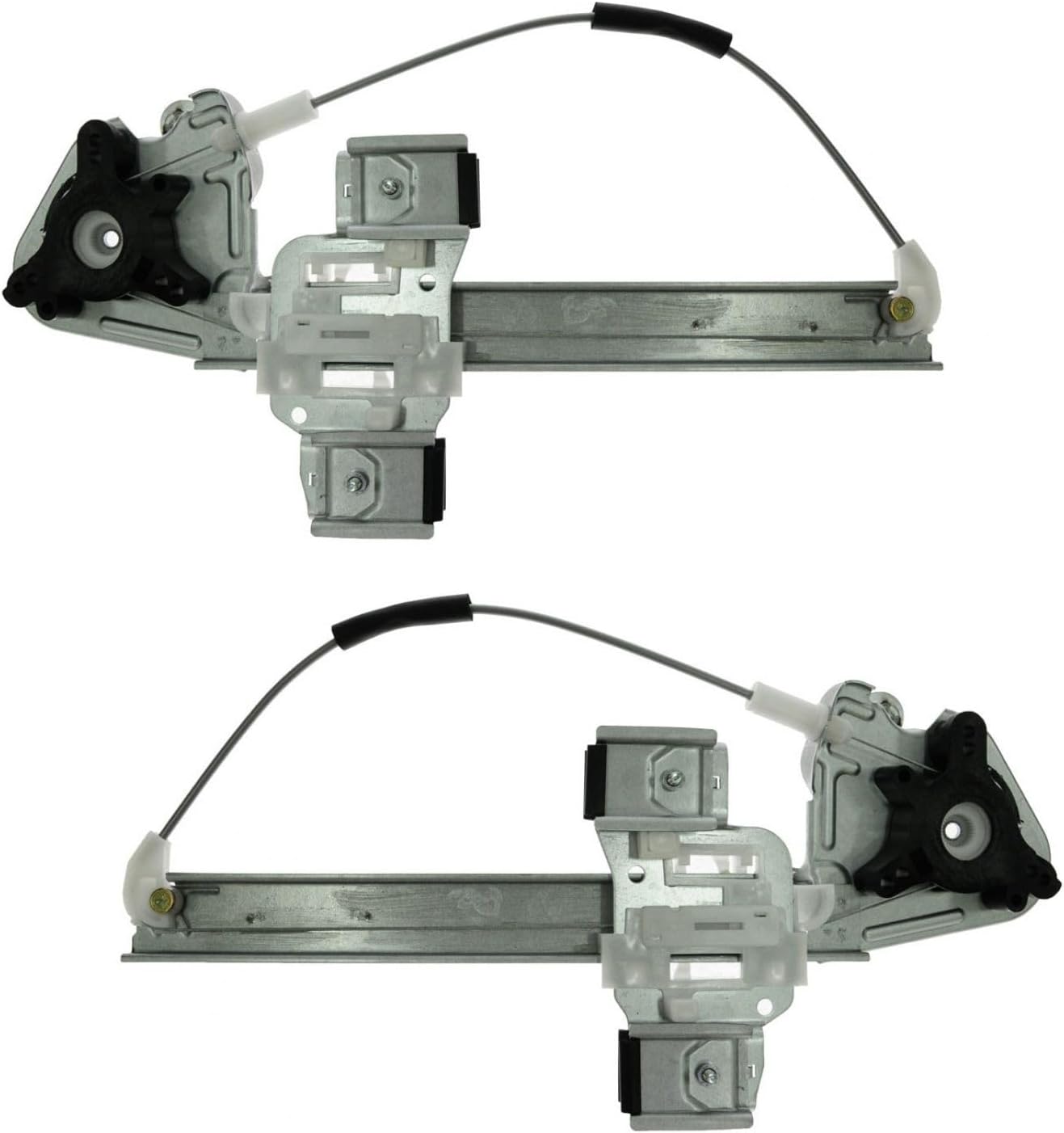 TRQ Rear Power Window Regulator Set Compatible with 2000-2005 Pontiac Bonneville