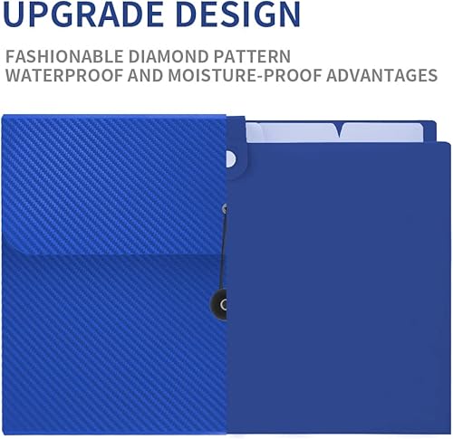 Miniatura 4 de Carpeta de archivos expansible, organizador de archivos de acordeón de 13 bolsillos, tamaño carta A4, organizador de recibos de documentos, carpeta