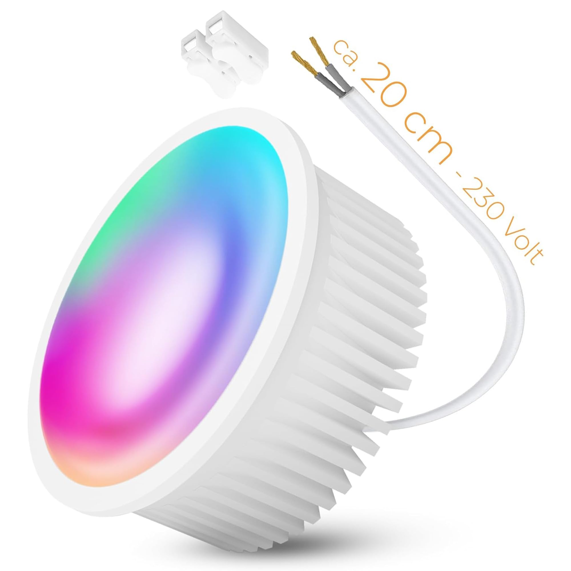 SSC-LUXon module LED Smart WiFi RGB dimmable compatible Alexa Siri Google spot encastrable plafonnier led 230V lot de 6