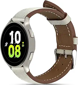 22mm Premium Italy Leather Watch Bands Compatible with Samsung Watch 3 45mm, Galaxy 46mm, Gear S3 Frontier, Quick Release Wear-resistant Leather Watch Straps Replacement Band for Women Men