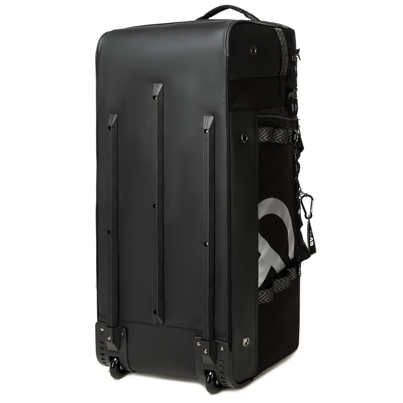 TRAILKICKER Sac de hockey extra large avec roues, sac de transport durable pour équipement de sport avec plusieurs poches, idéal pour le hockey sur glace et les équipements de sport, noir