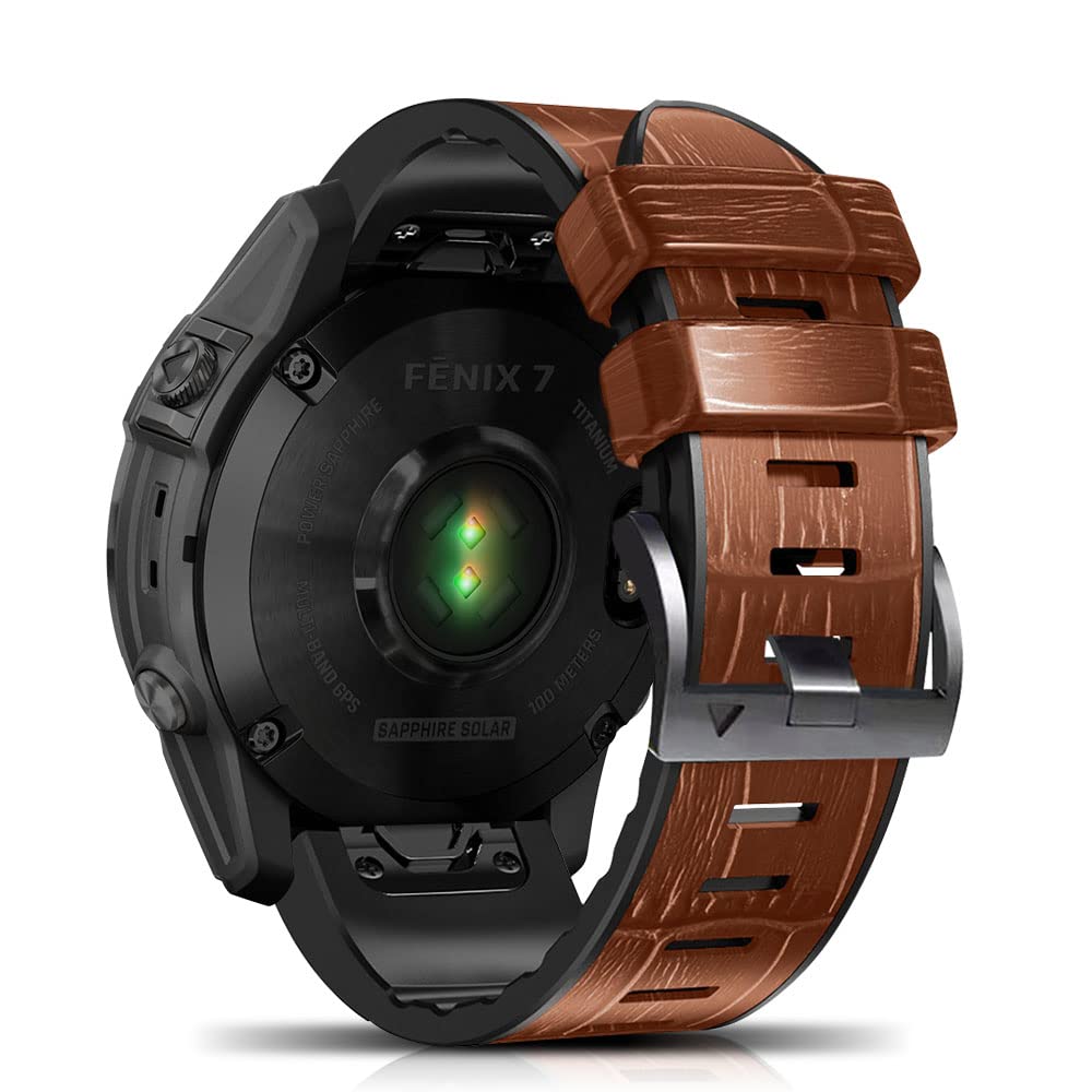 Amazon.co.jp: [HeeNia] レザーバンド QuickFit 22mm Garmin Fenix 8