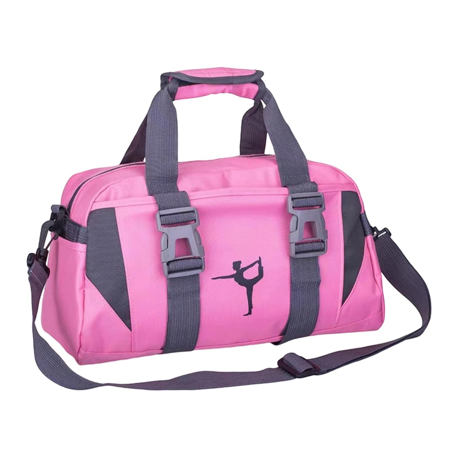 Gym Bag for Toiletry Portable Women Yoga Fitness Bag for Gym Workout Weekend Pink-image-40