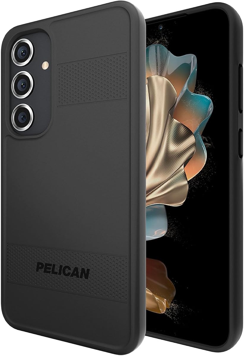Pelican Protector - Samsung Galaxy S24 Plus Case [6.7"] [16ft MIL-STD Drop Protection] [Wireless Charging] Phone Case for Samsung Galaxy S24 Plus - Slim, Rugged Cover w/Anti Scratch Tech - Black