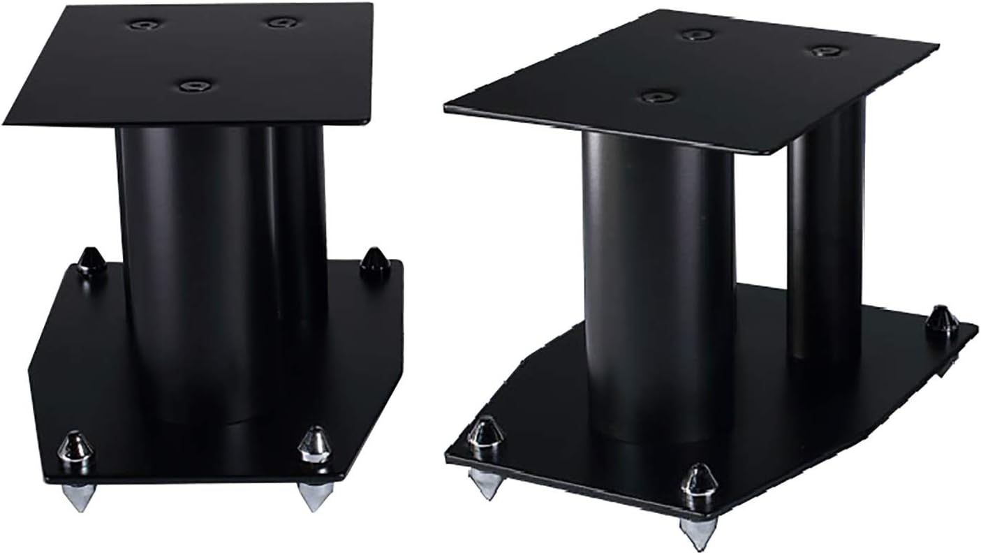 BTZHY Speaker Stands,Metal Speaker Stand 2-Pack, 2pcs Audio Shelf, for Surround Sound and Book Shelf Speakers, Easy Assembly