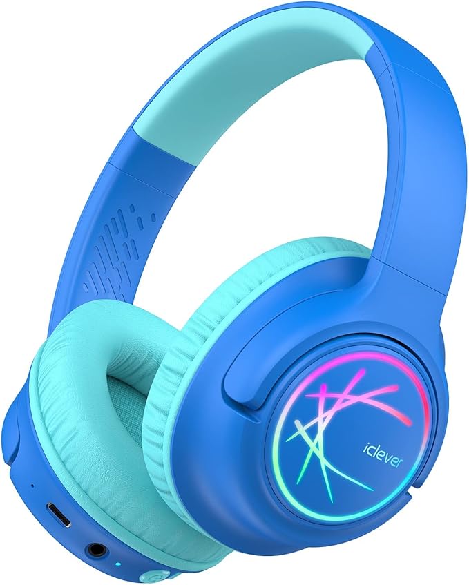 iClever Auriculares Bluetooth Niños con Luces LED iClever Auriculares Bluetooth Niños con Luces LED
