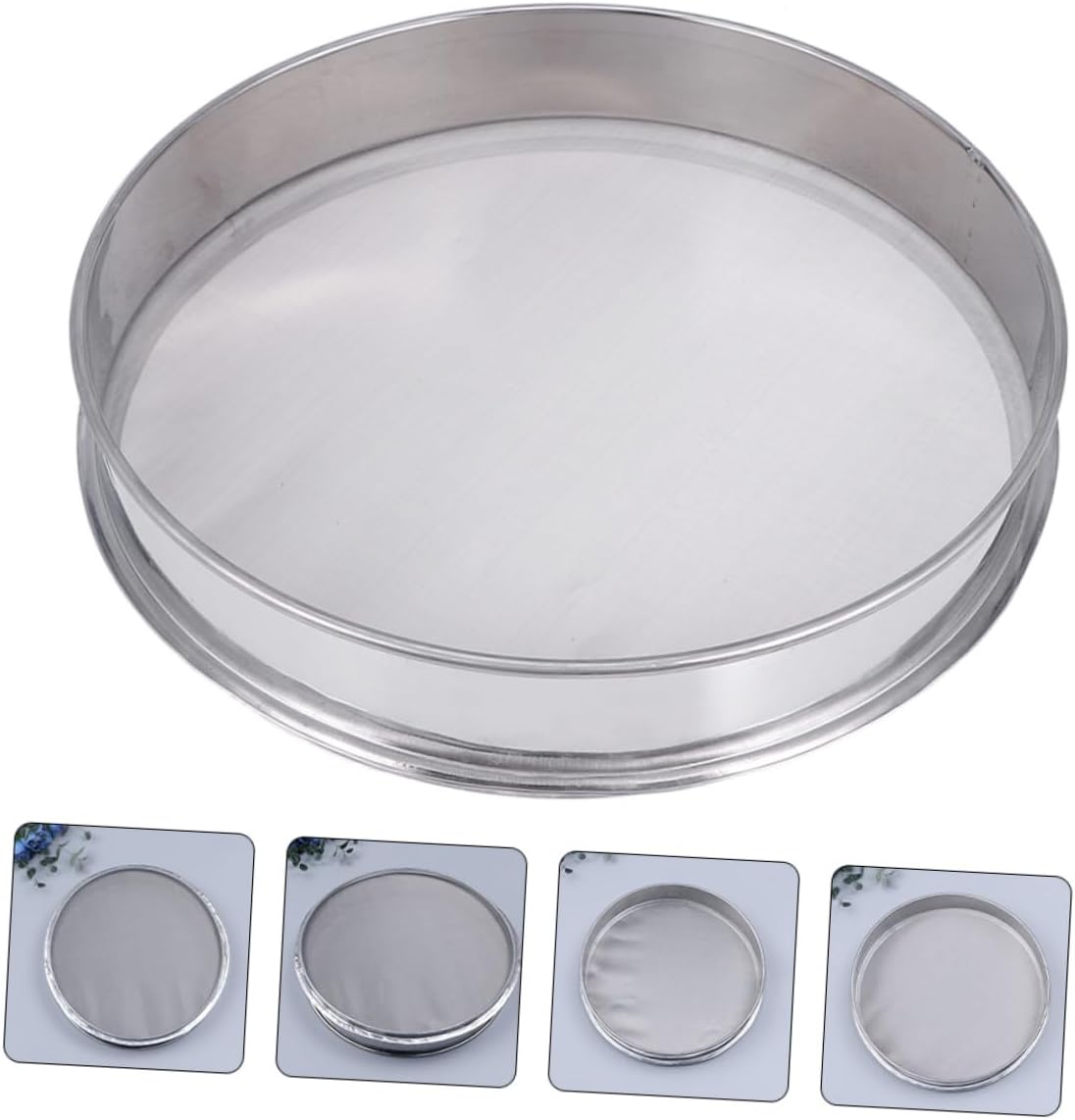 KICHOUSE Stainless Steel Sifter Fine Mesh Sieve Sifter for Baking Ultra Fine Mesh Sieve