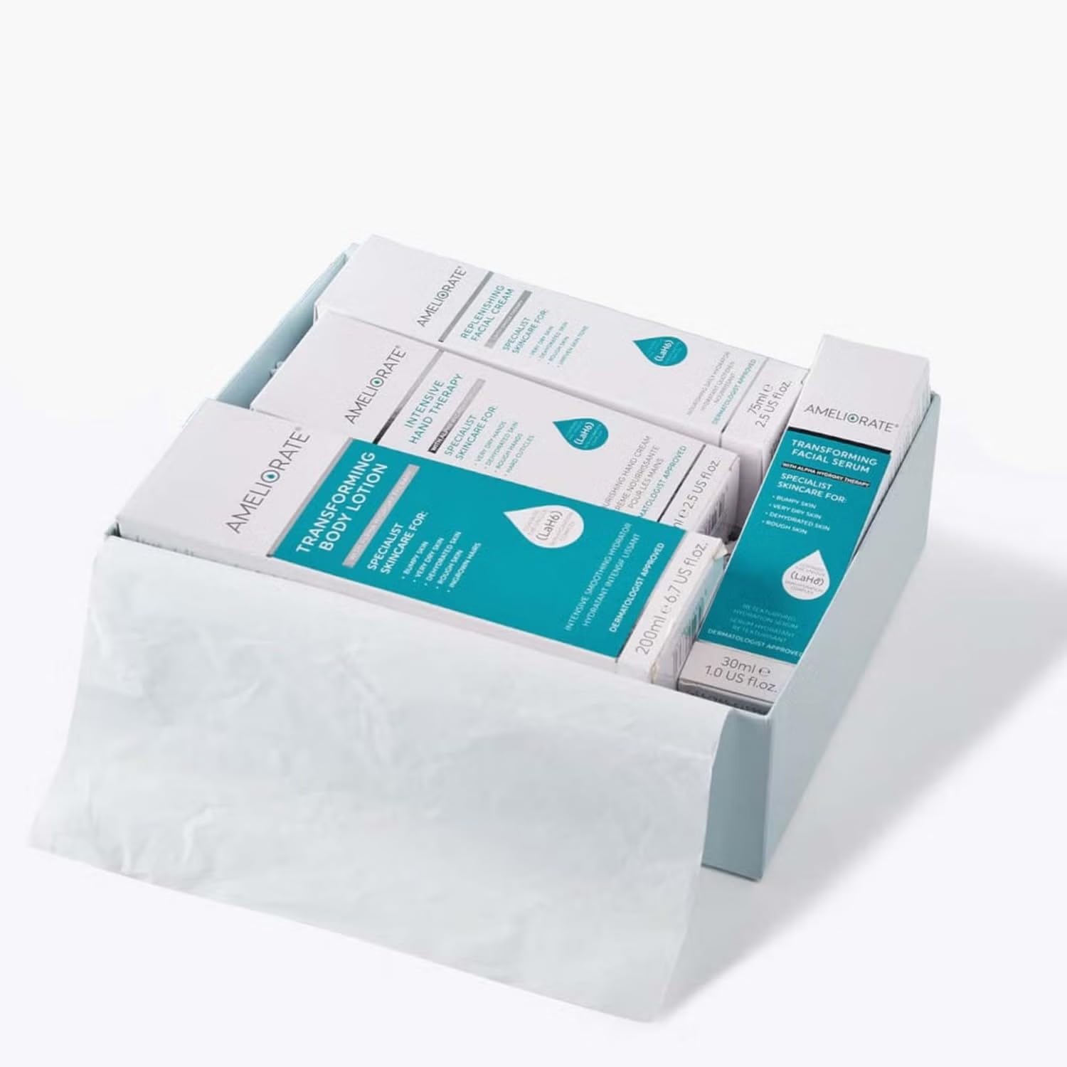 AMELIORATE Skin Solutions Box, White - Image 3