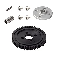 Vista 4 de HOBOHY Juego de engranajes rectos diferencial 68T para Tamiya 54500 TT-02 TT-02B TT-02D XV-01 piezas de actualización de repuesto