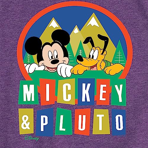 Disney - Standard - Mickey and Pluto - Toddler & Youth Girls Short Sleeve Graphic T-Shirt3