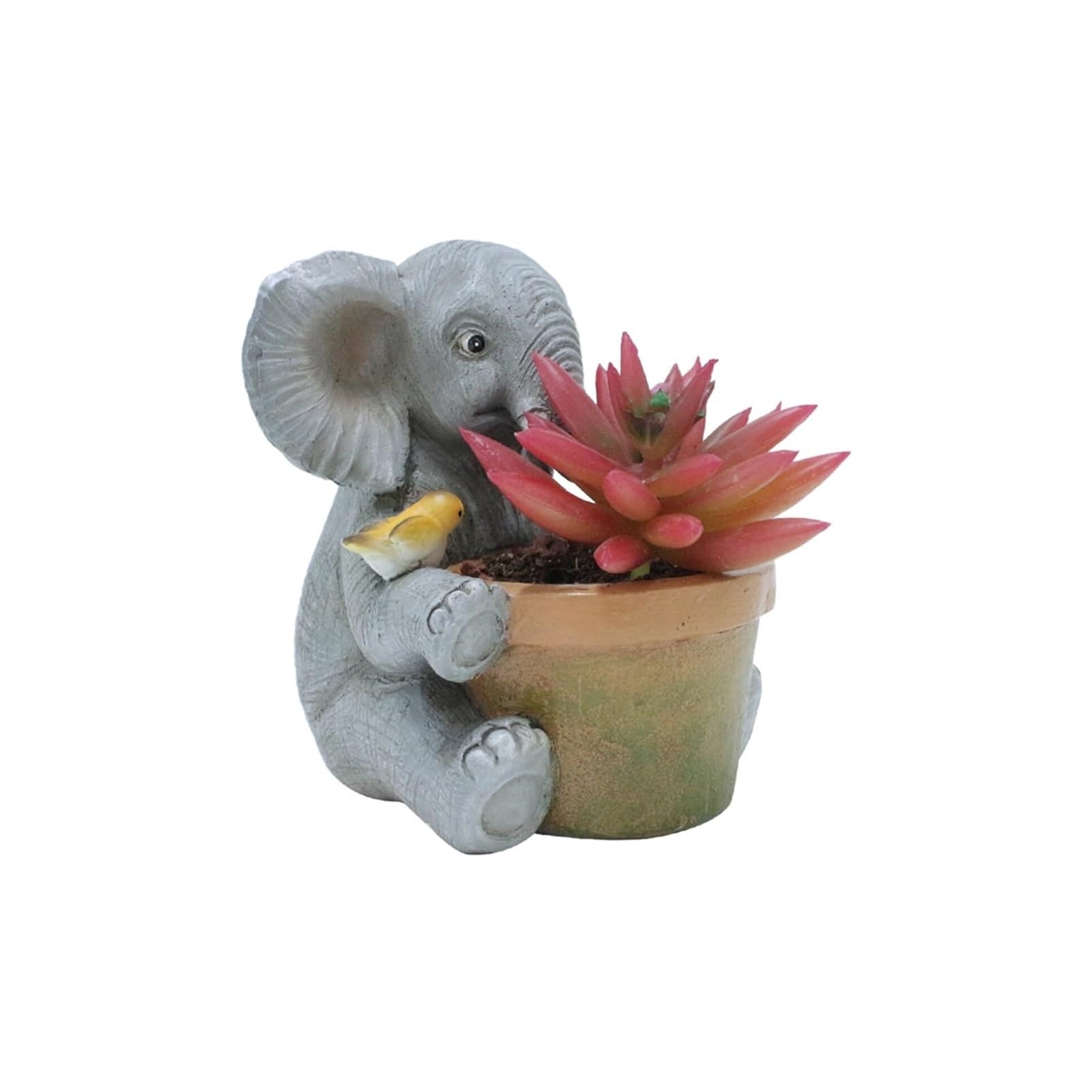 Arredo da giardino Vaso for piante in resina con statua di elefante, vaso for da giardino, for animali, for esterni Arredo da esterno