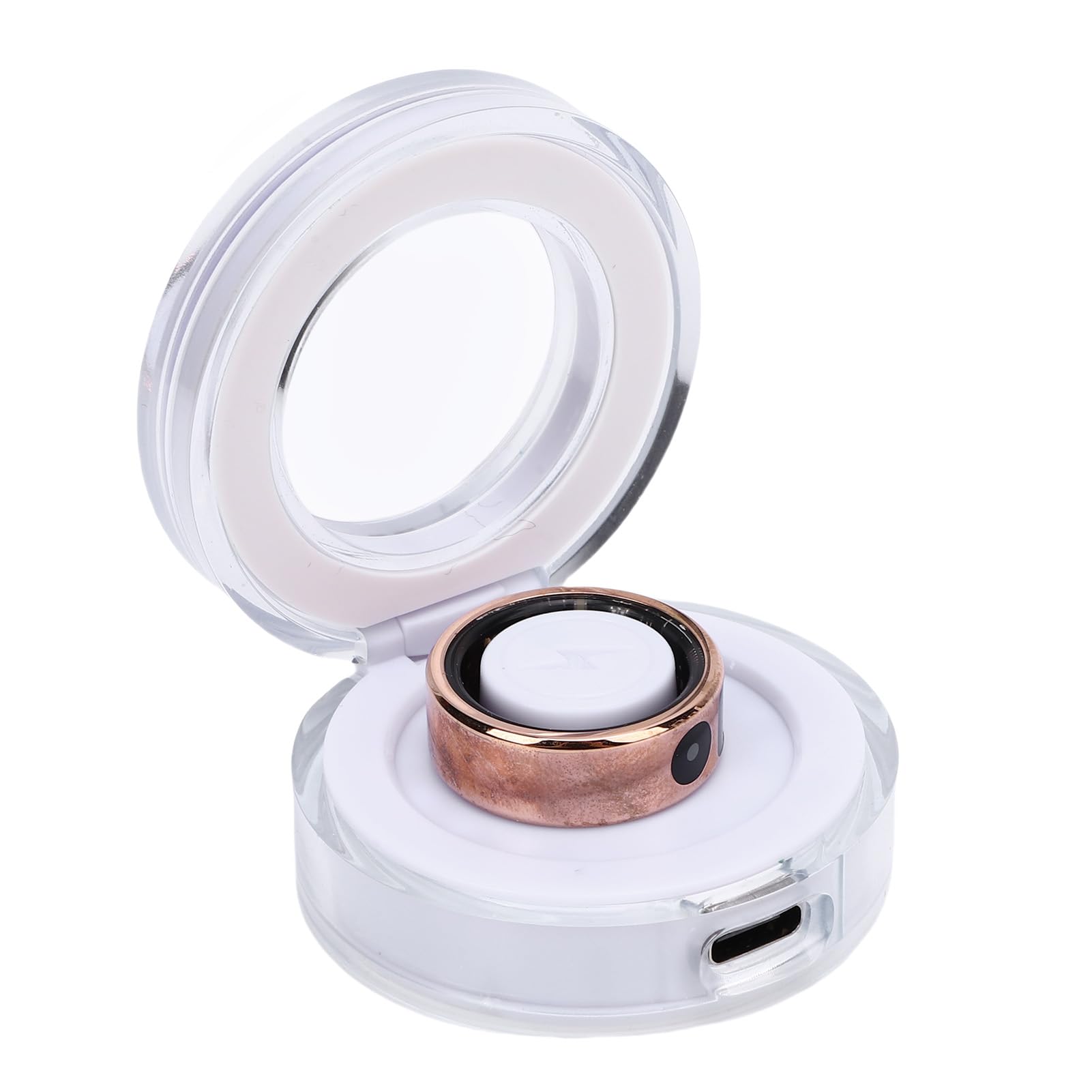 Asixxsix Bague connectée, Bracelet connecté à écran Tactile, Compatible avec l'application BT, étanche jusqu'à 5 ATM, Bague connectée pour Femmes et Hommes. (11)