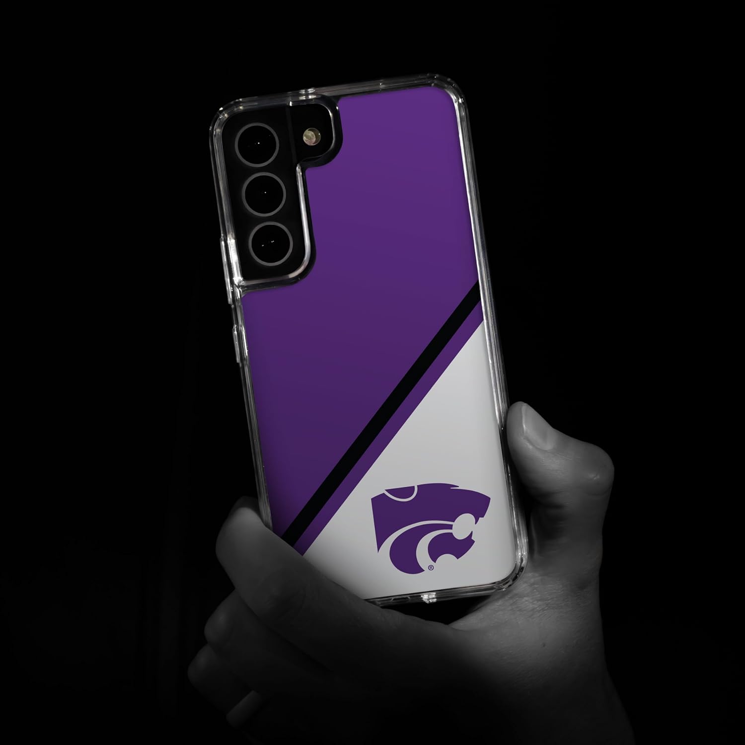 Affinity Bands Kansas State Wildcats HD Phone Case Compatible with MagSafe Samsung Galaxy S25+ (Champion Series)