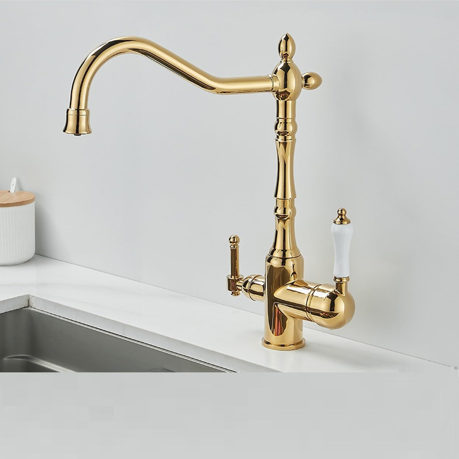 Kitchen Hot and Cold All-Copper Water Purification Faucets