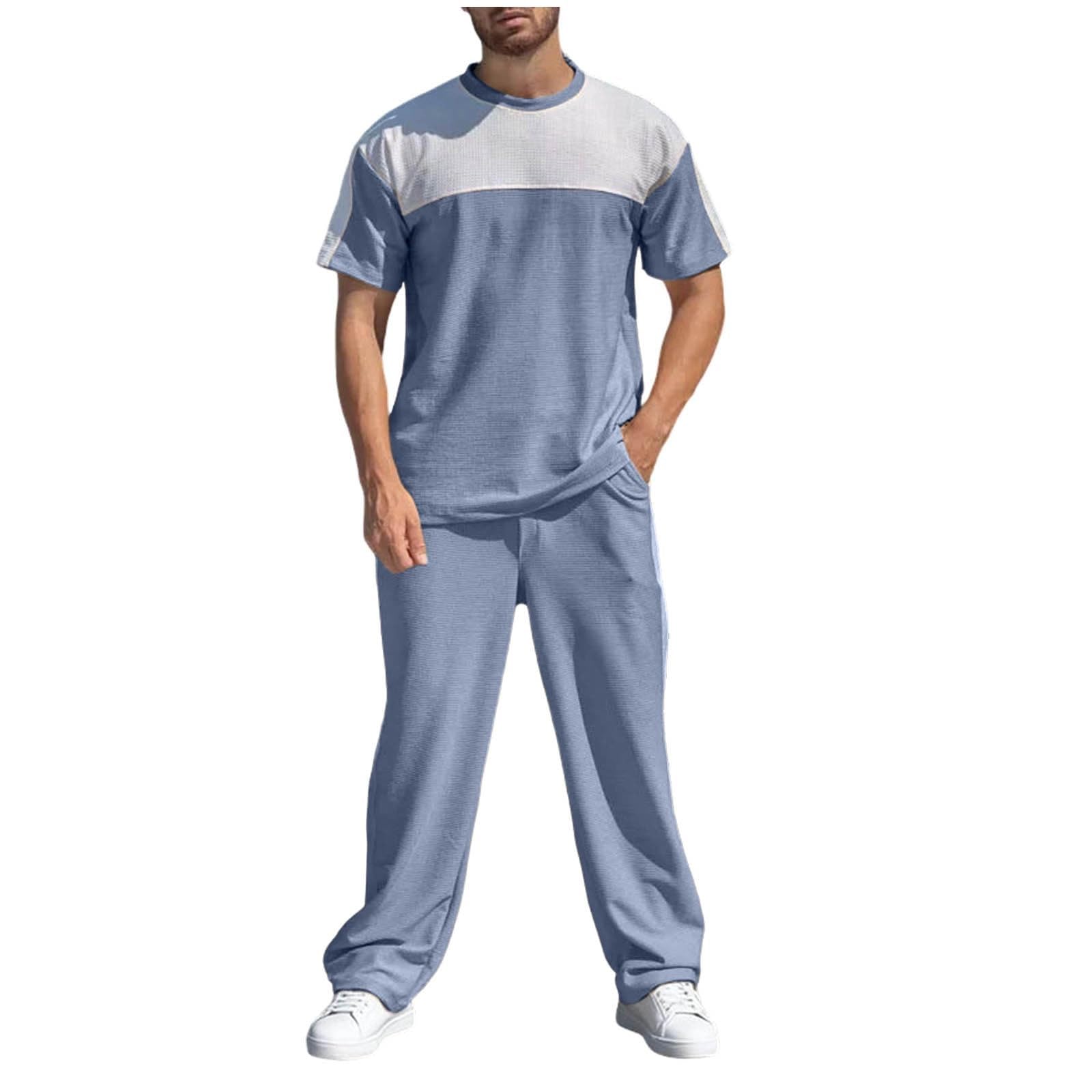 Generico Tuta Uomo Completa Felpata Invernale Cotone Misto | Completo uomo con felpa e pantaloni in tessuto morbido, ideale per casa e tempo libero, caldo e confortevole.