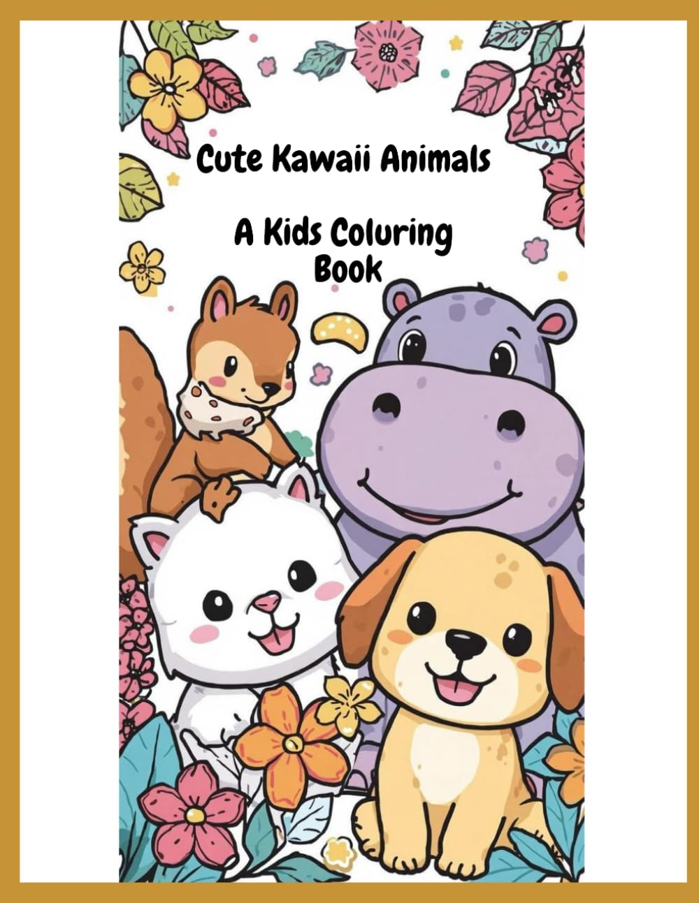 Kawaii Animal Kingdom : Kids Colouring Book