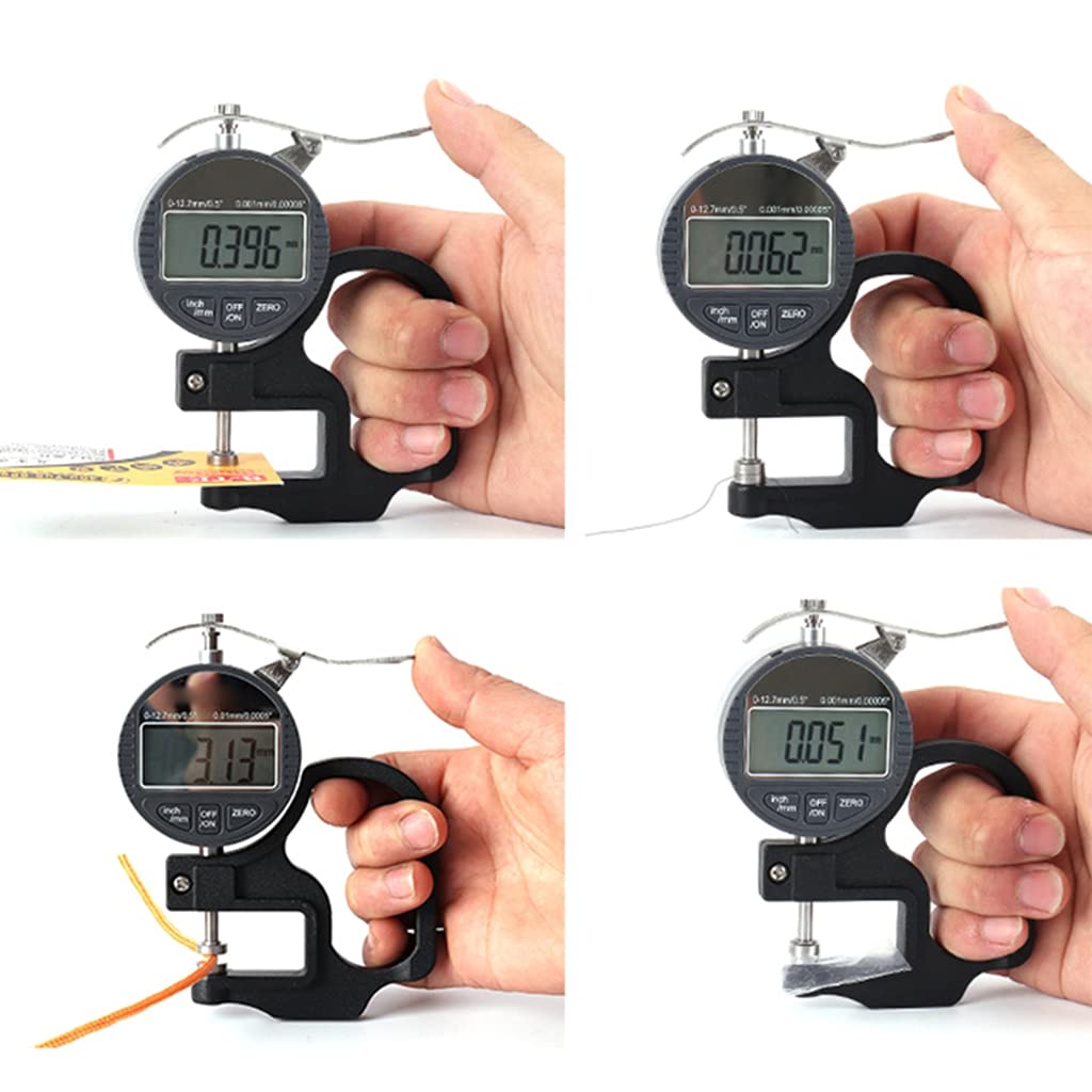 Portable Digital Thickness Gage Gauge 0.5 Inch/12.7mm .00005