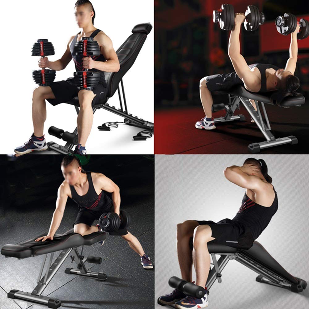 Ławka do ćwiczeń Ławka do ćwiczeń, ławka do hantli Składane krzesło fitness Domowa wielofunkcyjna deska do przysiadów Sprzęt do ćwiczeń brzucha Ławka do wyciskania Ławka treningowa