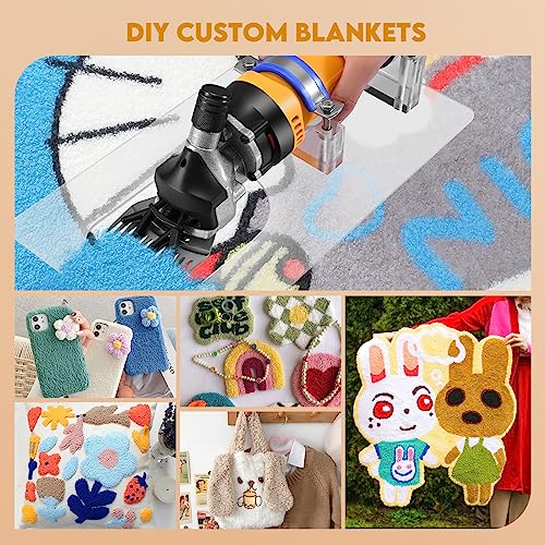 Fancybant 700W Carpet Trimmer Tufting Shears,Fancybant Electric Rug Shaver,6-Speed Adjustable Tufting Carving Clippers,Portable Low Vibration Rug Making Supplies Kit Set For Clipping And Triming Carpets thumb #8