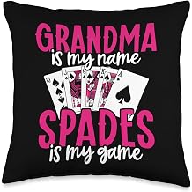 Spades Card Set Playing Cards Game Spades Queen Spades Throw Pillow