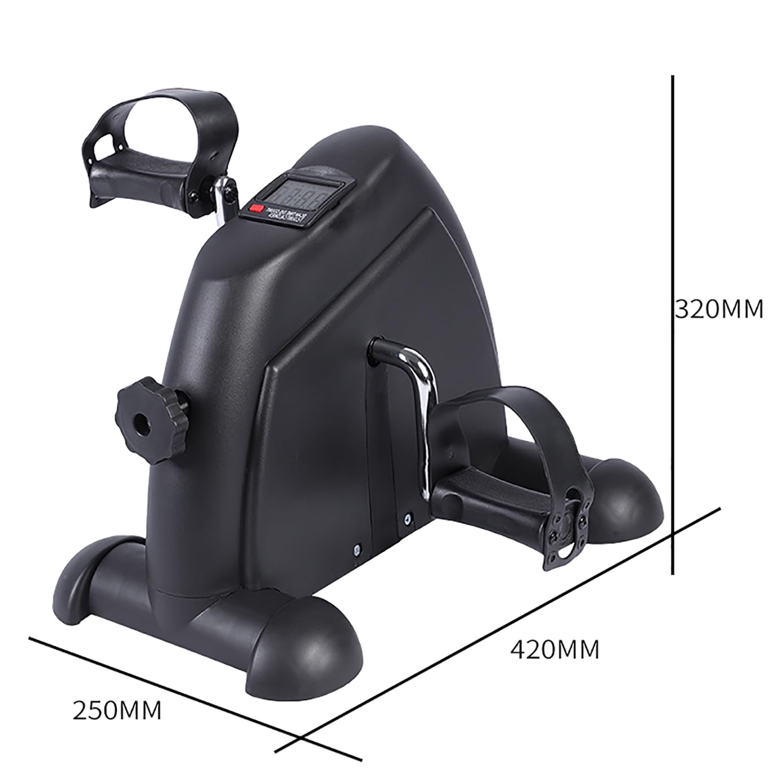 Rower Pod Biurkiem Do Ćwiczeń Na Pedały, Mini Rower Treningowy Z Cyfrowym Wyświetlaczem LCD, Regulowany Opór Pedału I Automatyczne Liczenie, Oszczędność Miejsca I Lekkość, Do Ćwiczeń Nóg, Rąk