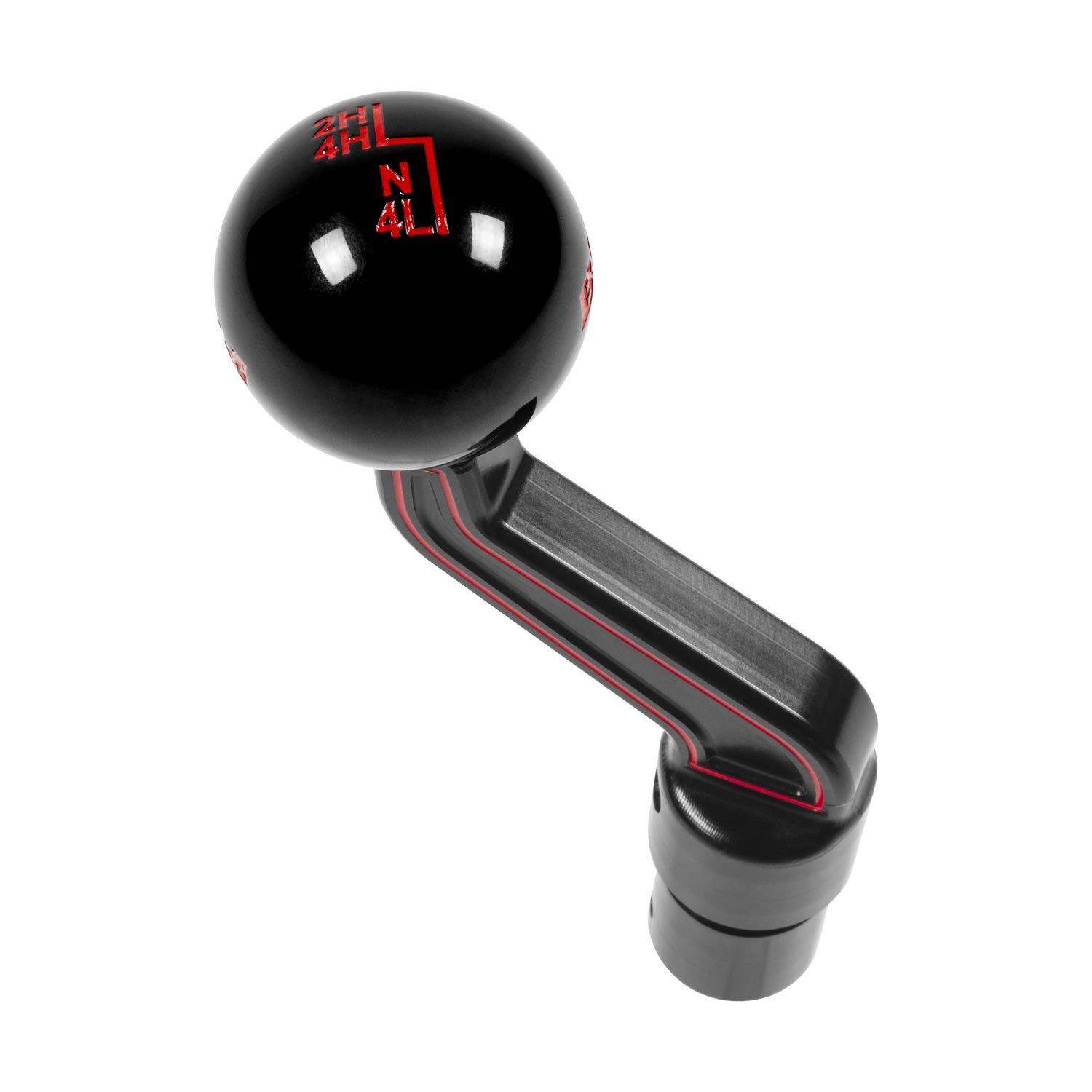 B&M Racing 18-20 Wrangler Jl, Extended Transfer Case Handle & Shift Knob, Black