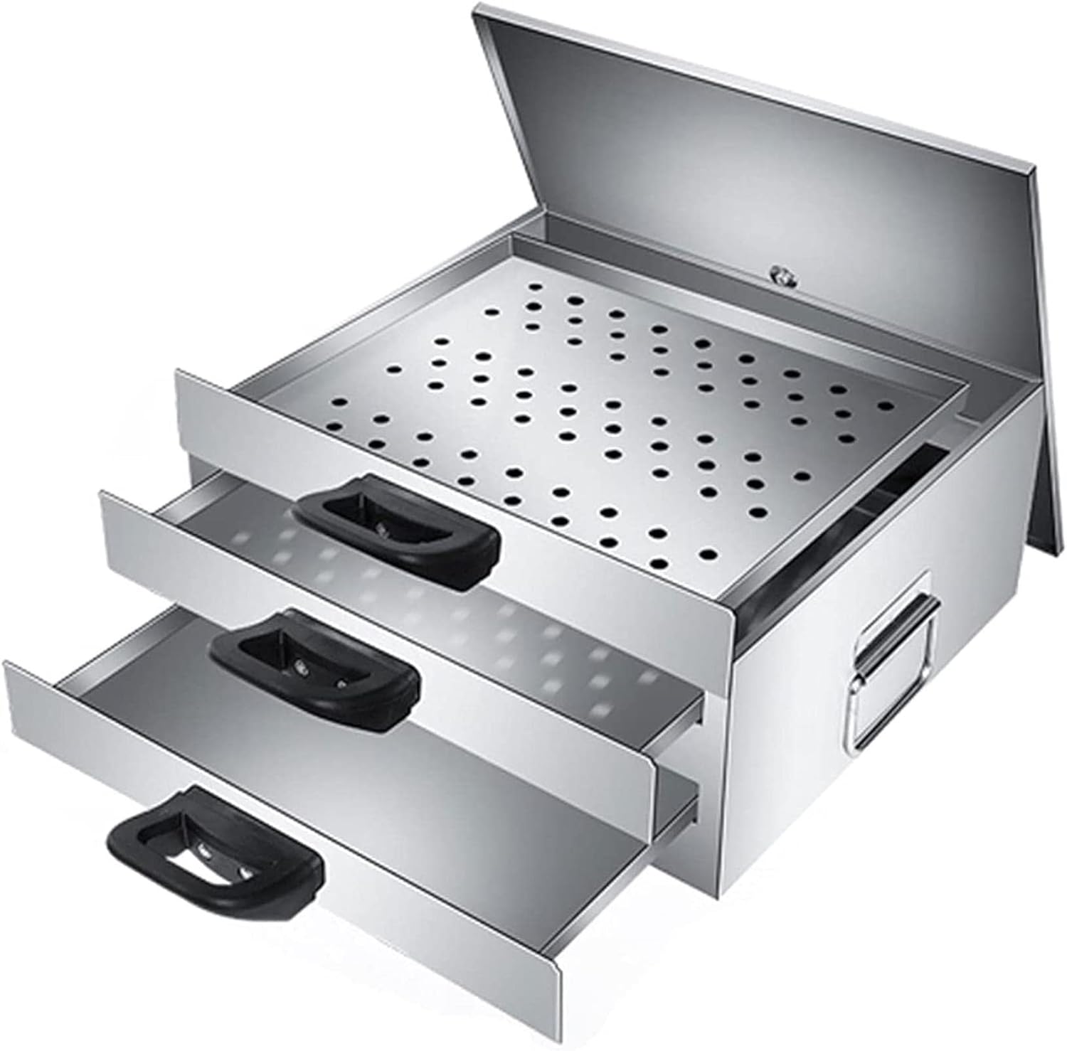 Stainless Steel Steamer with Removable Lid & Anti-Scald Handle - Perfect for Home & Restaurant Cooking, Durable Kitchen Essential for Healthy Meal Preparation