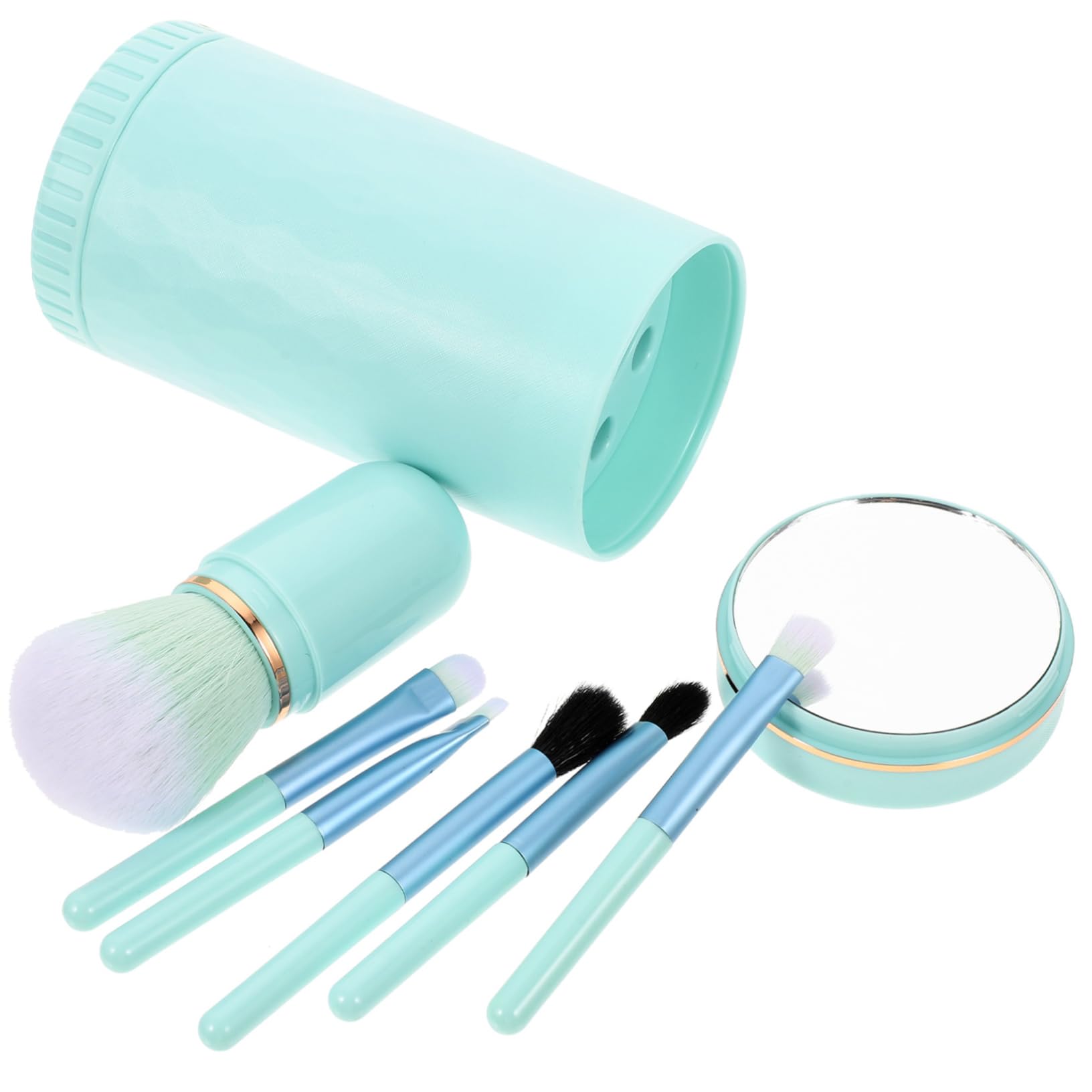 FRCOLOR 3sets Pennelli Per Trucco Professionale Pennelli Compatti e Leggeri Per Blush e Polveri Accessori Da Bellezza Portatili Per Donne Per Viaggi e Uso Quotidiano Con Manico Resistente