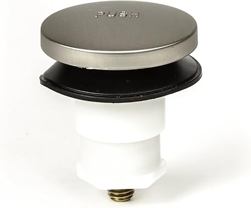 Miniatura 2 de PF WaterWorks PF0936-BN Toe Touch (punta de punta, accionado por pie) tapón de drenaje para bañerabañera incluye accesorios de 38 pulgadas y 516