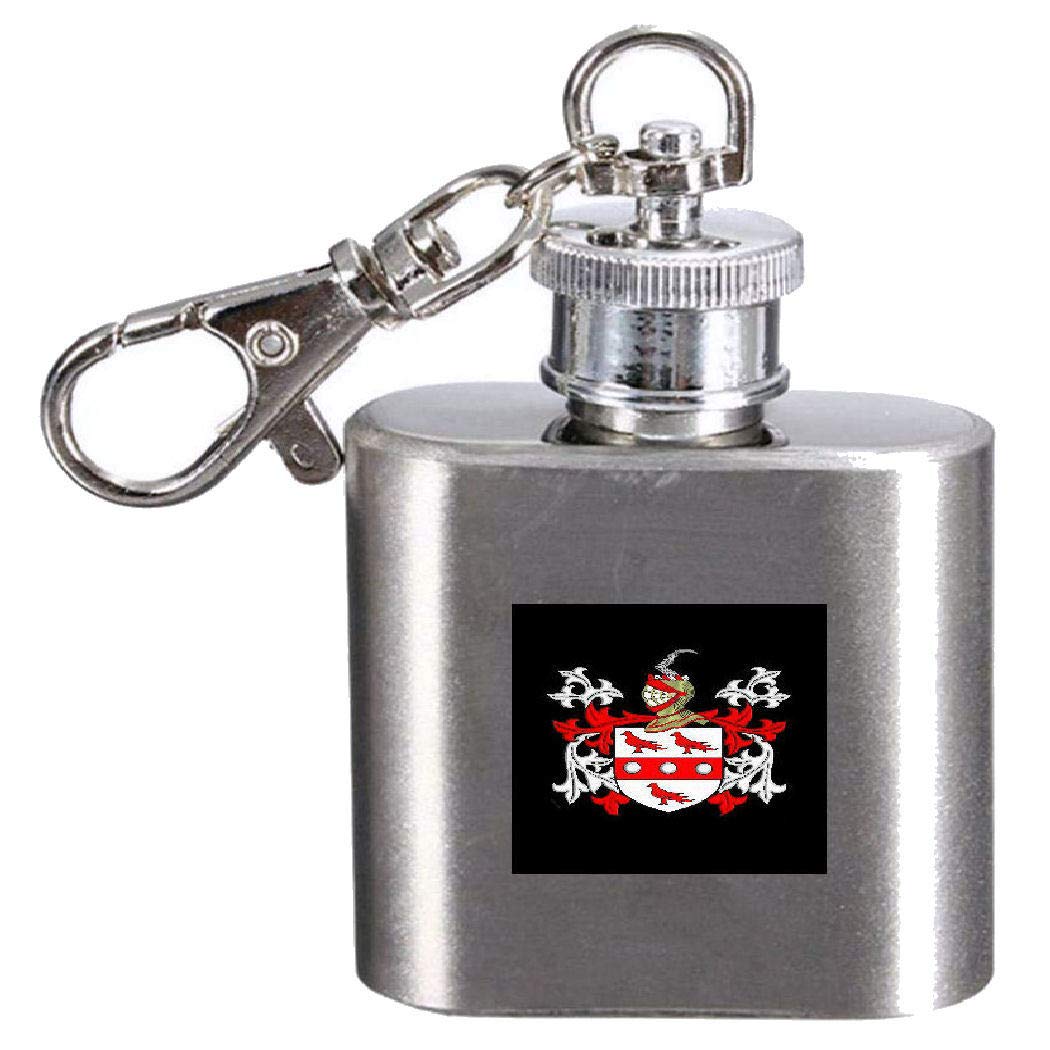 Flasque Begley blason nom de famille petite bouteille de poche en inox