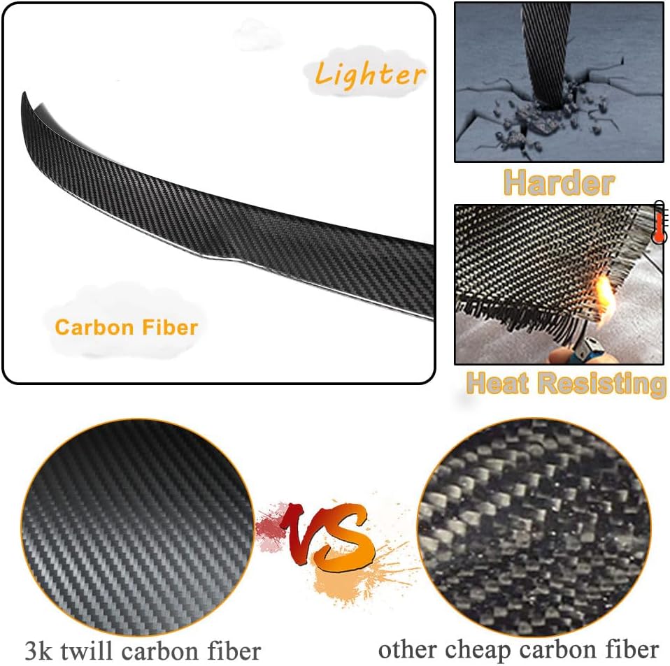 MCARCAR KIT Real Carbon Fiber Rear Trunk Spoiler for BMW G87 M2 &G42 2 Series M240i 220i Base M Sport Coupe 2 Door 2022 2023 Rear Spoiler Wing Lip Factory Outlet