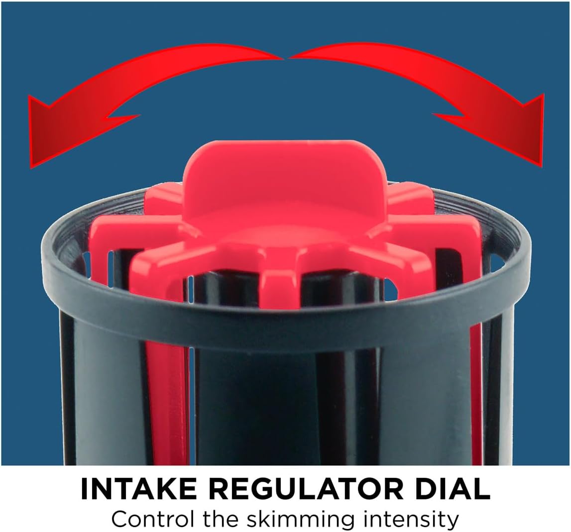 Fluval SK400 Surface Skimmer – Powered Aquarium Surface Film Remover for Tanks up to 105 Gallons – Improves Oxygenation & Water Clarity – Adjustable Flow, Compact Design, Energy Efficient