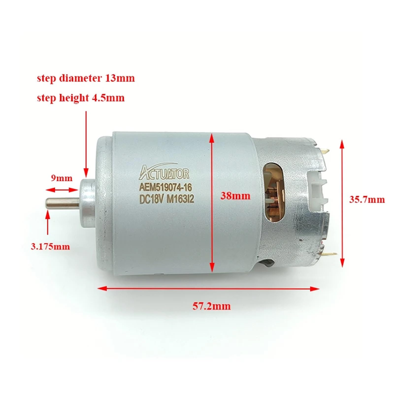 RS-555 silnik prądu stałego 6 V-24 V 12 V 18 V 16500 obr./min szybki duży moment obrotowy 36 mm silnik DIY wiertarka elektryczna narzędzie ogrodowe zabawka samochód