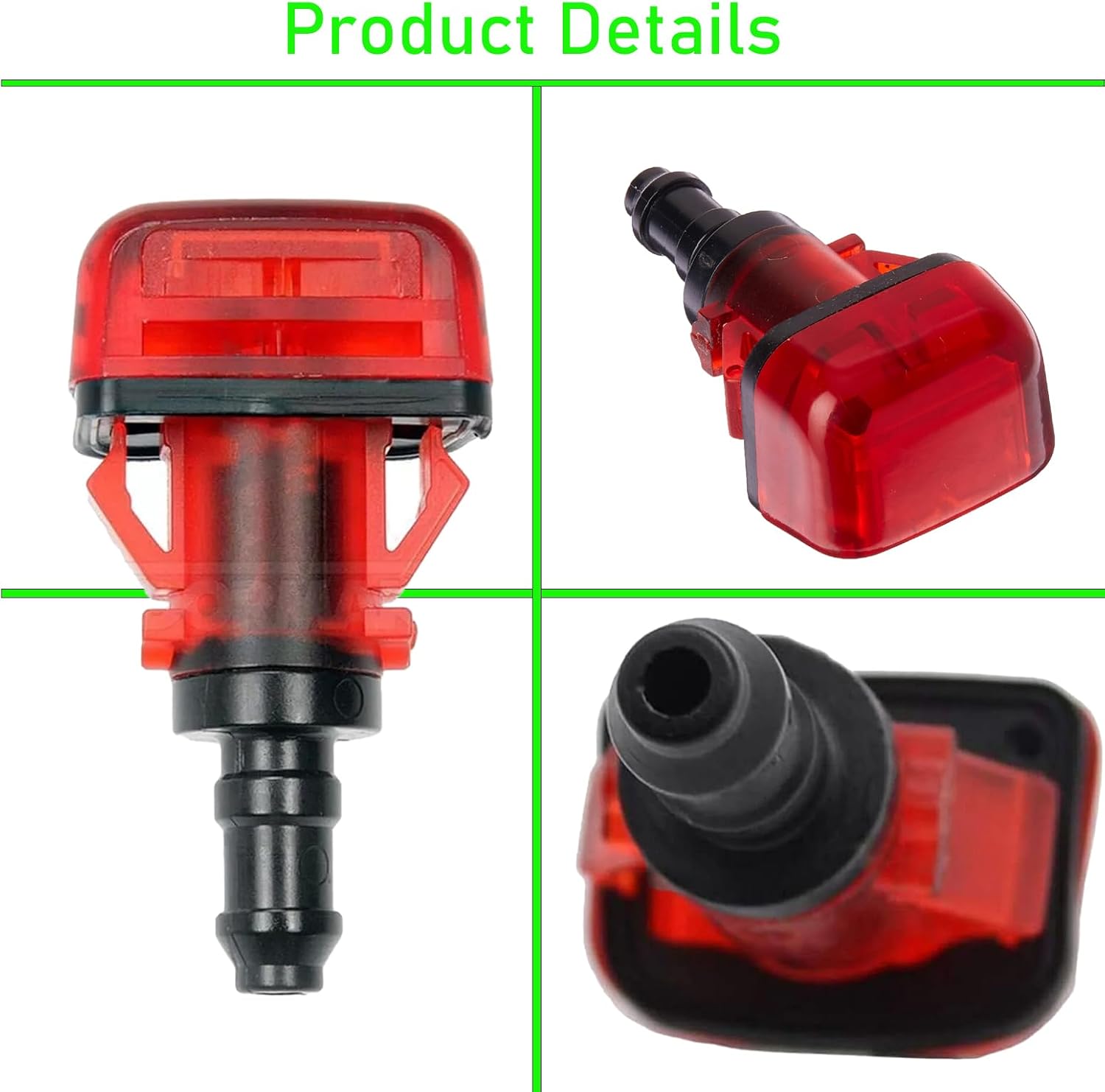 Tailgate Rear Windshield Washer Nozzle Compatible with H-onda Pilot MK2 EX EX-L LX Touring 2009 2010 2011 2012 2013 2014 2015 76850-SZA-A01/76850-SZA-A00