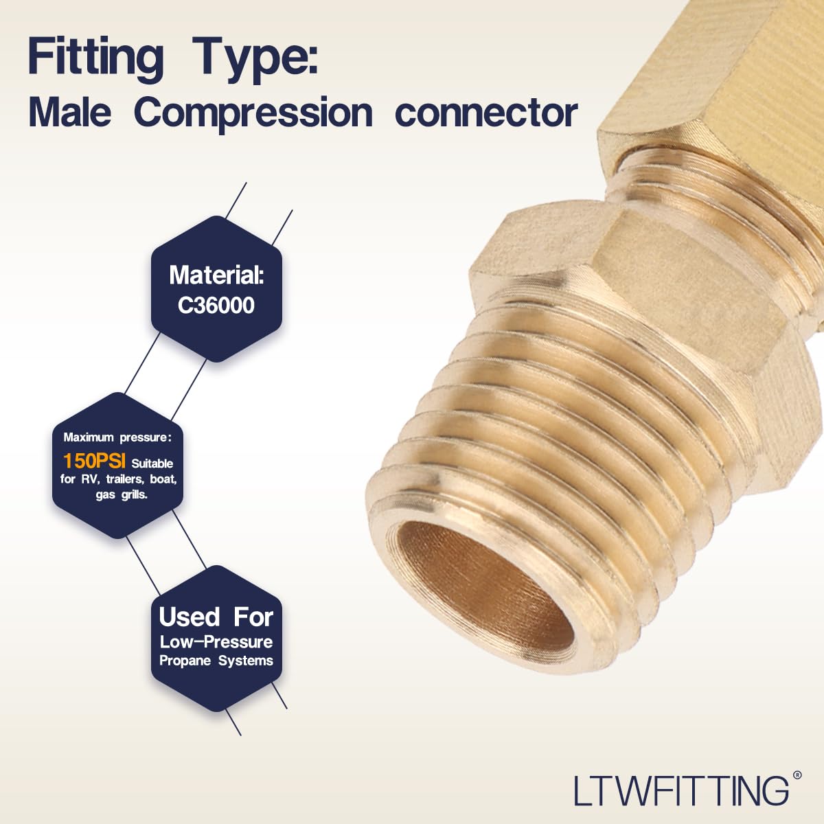 Adaptador A Tubo 1/4 Tubo Od 1/8 Conector Npt Con Arandela | Cuotas Sin - Foto 9