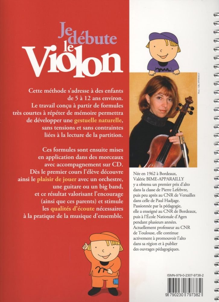 Je Débute le Violon Méthode Progresive Vol.1 + CD