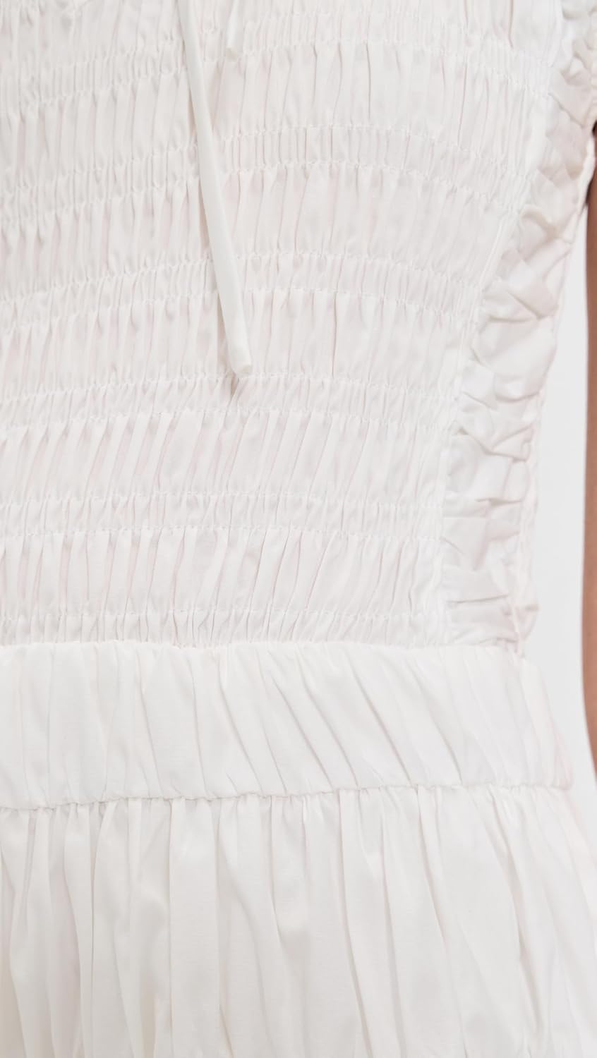 MOON RIVER Women's Smocked Shirred Midi Dress - Image 6