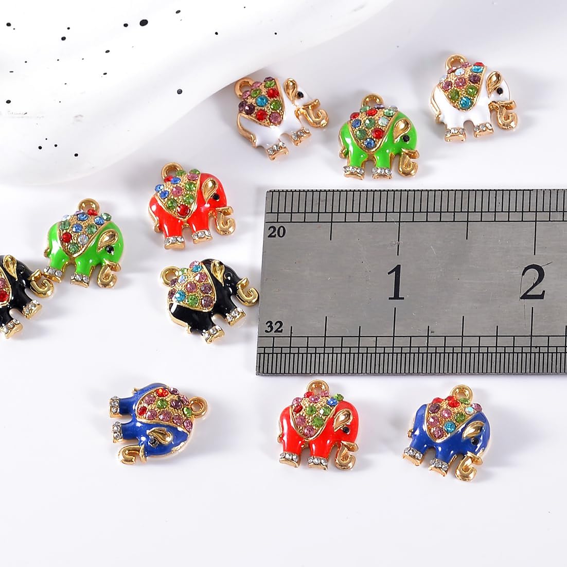 Bulk Gold Enamel Charms for Jewelry Making, Colorful Metal Charms Pendant for Bracelet Necklace and Crafting