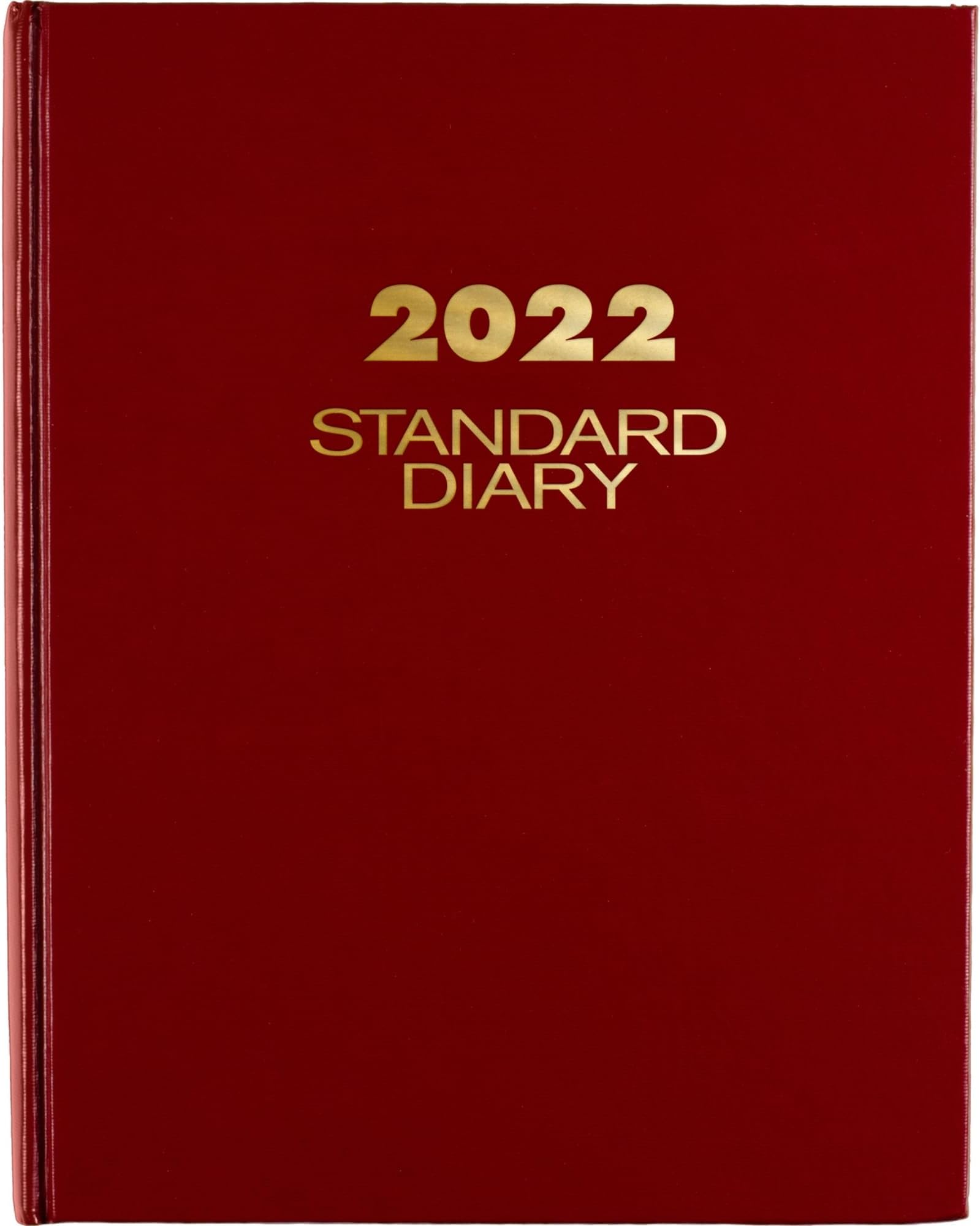 2022 Diary by AT-A-GLANCE, Standard Daily Diary, 7-1/2" x 9-1/2", Medium, Red (SD37413)