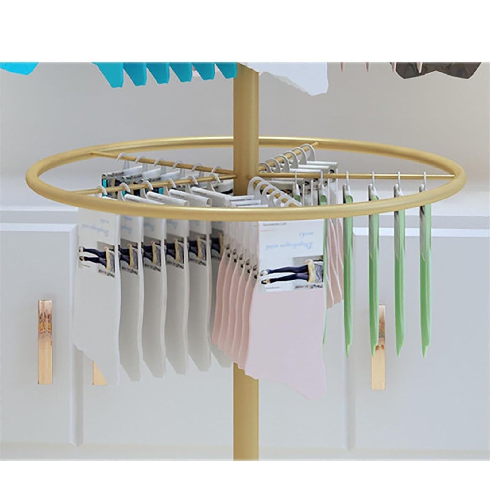 Espositore per indumenti indipendente a 3 livelli per reggiseni, pantaloncini, calzini e biancheria intima - Soluzione di organizzazione e attrezzatura per negozi al dettaglio