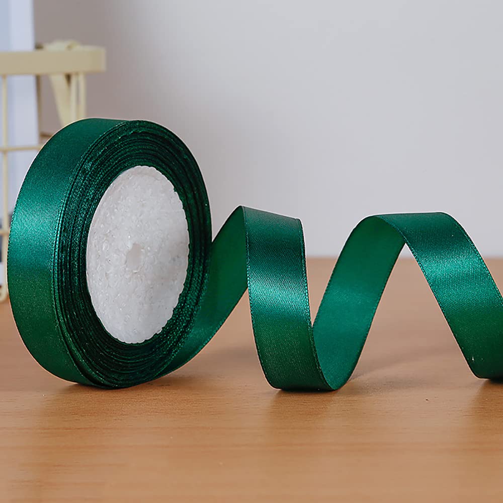 Walentynkowa dekoracja weselna Boże Narodzenie przyjęcie, świąteczna wstążka do owijania DIY rzemiosło, satynowa wstążka z organzy, 3 szt. satynowa wstążka poliestrowa rolki