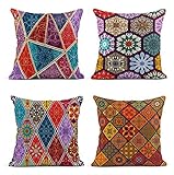 Fabriqué en coton et lin durables et respectueux de l'environnement. Gardez votre coussin carré propre et contre les rayures et les traces de doigts.