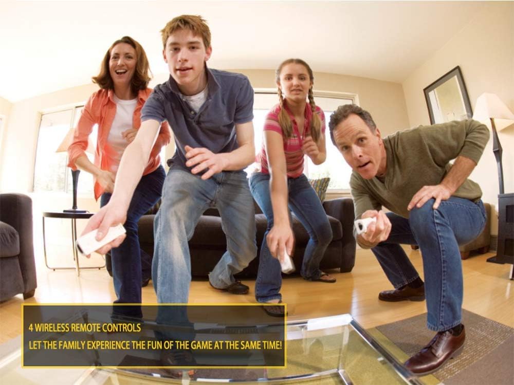 PGYFDAL 2 Packs Classic Remote Controller Compatible for Wii Wii U Console, Gamepad with Soft Silicone Sleeve and Wrist Strap (Black and Red)