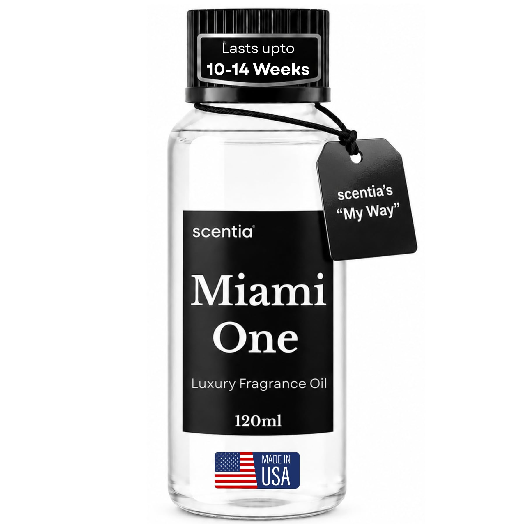 Miami One - Recambio de aceite difusor de 120 ml, inspirado en One Hotel